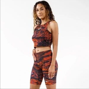 FLASH SALE⚡️Nike Cosmic Lava Swirl Vibrant Workout Set shorts spandex Top S